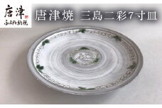 唐津焼 三島二彩7寸皿 食器 平皿 うつわ 器 おしゃれ ギフト