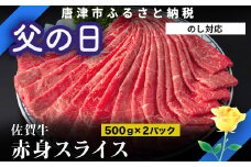 「父の日」佐賀牛すきしゃぶ赤身スライス 1kg 牛肉500g×2パック(合計1kg) すきやき・しゃぶしゃぶ用・スライス和牛