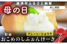 「母の日」一粒庵 おこめのしふぉんけーき2種セット(プレーン・ショコラ) 米粉 グルテンフリ－ スイーツ おやつ ギフト