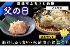 「父の日」海鮮しゅうまい・松浦漬小箱詰合せ ギフト 贈り物 呼子名物 惣菜 おつまみ いかしゅうまい