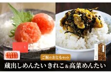 明太子 蔵出し めんたい ご飯のおとも セット 魚卵 めんたいこ 高菜めんたい