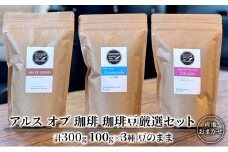 珈琲豆 厳選 セット 100g×3種 豆のまま コーヒー 珈琲