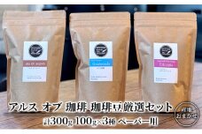 珈琲豆 厳選 セット 100g×3種 ペーパー用 コーヒー 珈琲