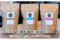 珈琲豆 厳選 セット 100g×3種 フレンチプレス用 コーヒー 珈琲