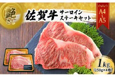 佐賀牛 艶さし！【A4～A5】佐賀牛サーロイン ステーキ セット 1kg（250gx4枚） 肉 お肉 牛肉 和牛 牛 ※配送不可：離島