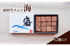 チョコレート 焼酎 生チョコ 「海」12個入り チョコ ※配送不可：北海道、沖縄、離島