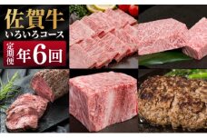 定期便 偶数月 年6回 佐賀牛 いろいろコース 牛肉 肉 お肉 6回 ※配送不可：北海道、沖縄県、離島