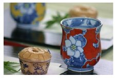 【伊万里焼】彩り唐花湯呑（1個） 032-H305