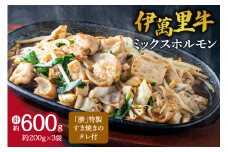 伊万里牛ミックスホルモン 約600g ホルモンたれ付 007-J727