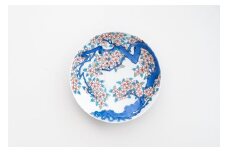 【伊万里焼】色鍋島桜樹文5寸高台皿 023-H626