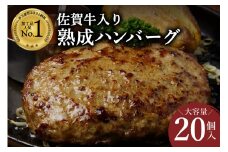 佐賀牛入り 熟成 ハンバーグ 約120g×20個 179-J1350
