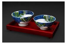 【伊万里焼】蕪絵お茶碗（大1つ・小1つ） 035-H680
