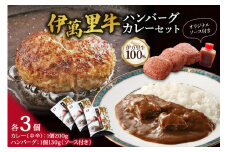 伊萬里牛100% 勝ハンバーグ・カレーセット 各3個入り 007-J1042