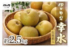 【2025年産先行予約】伊万里梨「幸水」化粧箱入 約2.5kg 178-B159