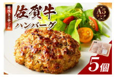 佐賀牛手作りハンバーグ 130g×5個 137-J568