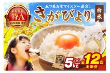 令和7年産 《マイスターセレクト》 さがびより【白米】 5kg×12回　B788