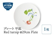 【伊万里焼】プレート 平皿 Red turnip φ29cm Plate 028-H834