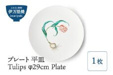 プレート 平皿 【伊万里焼】Tulips φ29cm Plate 028-H837