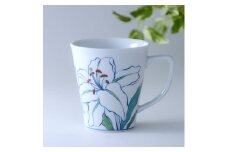【伊万里焼】カサブランカマグカップ 花柄（染錦）【アトリエまりゑ】 135-H933