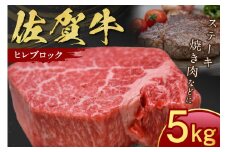 佐賀牛 ヒレ ブロック 5kg 100-J797