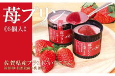 佐賀県産ブランド“いちごさん”100%使用 苺プリン6個入 080-F169