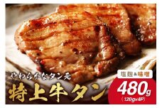 やわらか！牛タンのタン元セット（塩麹、味噌） 015-J877