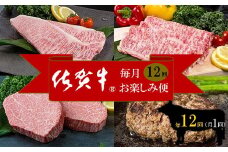 佐賀牛 毎月お楽しみ便 12回コース 999-J897