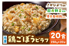 ＪAさが オリジナル 鶏ごぼうピラフ 250g×10袋×2箱 173-G240