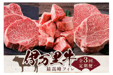 伊万里牛最高峰フィレ3種類食べ比べ（3回定期便） 999-J959