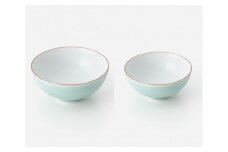 青磁口錆かけわけ夫婦茶碗 027-H1174