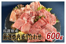 佐賀県産厳選5種焼肉盛り合わせ 600g（2～3人前） 180-J1633