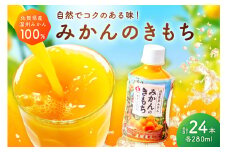 【佐賀県産温州みかん100%使用】 みかんジュース みかんのきもち 1箱（280ml×24本） 173-A038