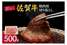 訳あり 佐賀牛 焼肉用切り落とし500g 100-J1206