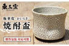 【東馬窯】梅華皮 焼酎盃 [UCI001] 焼き物 やきもの 器
