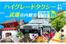 【貸切タクシーで武雄市観光！】ハイグレード仕様 タクシー 武雄市内 観光 （2時間）コース観光券 /温泉タクシー株式会社 [UAT003] 観光 チケット貸切