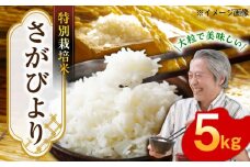 【安心安全の特別栽培米！】令和6年産 さがびより 5kg 武雄市橘産 /よしたか農園 [UCY001] 白米 米 お米 こめ 白米 精米 ブランド米