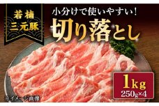 【きめが細かくやわらか〜い】 若楠三元豚 切り落とし セット 1kg /ナチュラルフーズ [UBH011] 三元豚 豚肉 豚 肉 