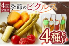 【4回定期便】季節のピクルス 4種セット /おかわりのうえん [UDD004] 漬物 加工品 惣菜 野菜 旬の野菜
