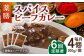 【6回定期便】薬膳スパイスビーフカレー 4食（200g×4） /自然庵 [UCQ008] カレー レトルトカレー 牛肉 牛 ビー