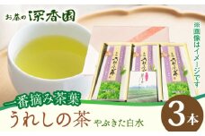 【一番摘み茶葉使用】うれしの茶 3本入（やぶきた 白水 100g×3本） /お茶の深香園 [UAF010] 茶 お茶 緑茶 日本茶 煎茶