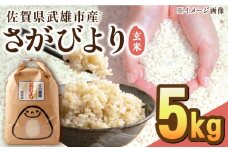 【先行予約】【10月下旬以降順次発送】＜15年連続特A評価＞令和6年産 さがびより 玄米 5kg /江口農園[UBF010] 玄米 米 お米 佐賀県産 特A