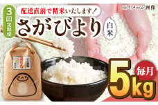 【2025年4月発送開始】【3回定期便】令和6年産 さがびより 白米 5kg＜14年連続特A評価＞ 配送前精米/江口農園[UBF025] 白米 米 お米 精米 佐賀県産 特A