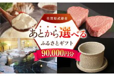 【あとから選べる】武雄市ふるさとギフト 寄附額9万円分 [UZZ006] あとから寄附 あとから寄付 選べるギフト あとからセレクト 佐賀牛 牛肉 武雄焼 やきもの 温泉湯豆腐 豆腐 米 さがびより