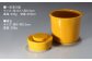 【有田焼】白磁器製 一夜漬け器 黄釉 重石付き 容量450ml /やきもの工房 成 [UDU013]