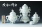 【茂右ェ門窯】鳳凰耳籠目透 細長 [UCP010]