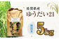 栽培期間中農薬不使用 令和6年産 佐賀県産ゆうだい21精米（無洗米）5kg /鶴ノ原北川農園 [UDL027]