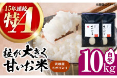【15年連続特A評価】武雄市産 さがびより 10kg（5kg×2袋） /株式会社 y's company（utsu和ya） [UDX017]