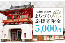 【応援寄附金】佐賀県武雄市 まちづくり応援寄附金 返礼品なし（5,000円分） [UZZ103]
