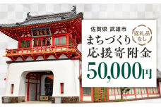 【応援寄附金】佐賀県武雄市 まちづくり応援寄附金 返礼品なし（50,000円分） [UZZ107]