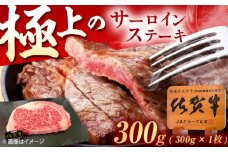 佐賀牛 サーロインステーキ 300g（300g×1枚） /MKミート武雄 [UEM016] サーロイン ステーキ さーろいん すてーき ステーキ肉 すてーき肉 牛肉 国産 ブランド 和牛
